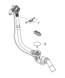 Наливной, сливной и переливной гарнитур GROHE Talentofill для анатомических ванн, встраиваемая часть, (28991000)