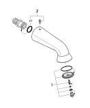Верхний душ GROHE спортивный Relexa Plus 60, 1 режим, 148 мм, хром (28948000)