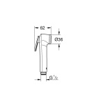 Гигиенический душ, GROHE Tempesta-F Trigger Spray 30, хром (27512001/U2), уцененный товар
