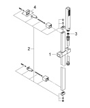 Готовый комплект для ванной комнаты GROHE Eurocube Joy (NB0022)