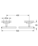 Набор аксессуаров GROHE BauCosmopolitan, хром (NA0009)