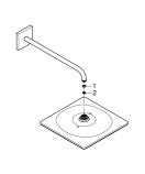 Душевая система GROHE Eurocube со смесителем для душа, хром (25238000)