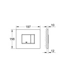 Комплект инсталляции для унитаза GROHE Rapid SL 3 в 1 с панелью смыва Skate Cosmopolitan, хром (NW0143)