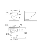 Биде подвесное GROHE Bau Ceramic, альпин-белый (39433000-DP) ПОВРЕЖДЕНА УПАКОВКА