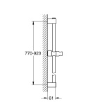 Душевой гарнитур GROHE Tempesta 110, 1 режим струи, душевая штанга 900 мм, 7,6 л/мин, хром (27925003)