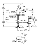 Готовый комплект для ванной комнаты GROHE Eurosmart, хром (129153)