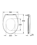 Сиденье для унитаза с микролифтом GROHE Bau Ceramic, альпин-белый (39493000/U), уцененный товар