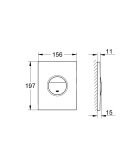 Комплект инсталляции для унитаза GROHE Rapid SL 4 в 1 с панелью смыва Nova Cosmopolitan, хром (38813001)