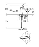 Смеситель для раковины GROHE Eurodisc Cosmopolitan, S-size, хром (3246920E/U), уцененный товар