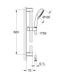 Готовый комплект для ванной комнаты GROHE Grohtherm 1000 New, хром (NB0033-1)