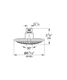 Верхний душ GROHE Euphoria Cosmopolitan, 9,5 л/мин, 1 режим, хром (28233000)