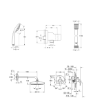 Готовый набор для душа GROHE Eurosmart, хром (129187)