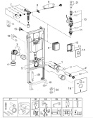 Комплект инсталляции для унитаза, GROHE Rapid SL 4 в 1 с панелью смыва Skate Air, хром (38750001)