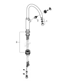 Кран для кухонной мойки GROHE Blue Pure Mono с функцией фильтрации, без фильтра в комплекте, хром (31724000)