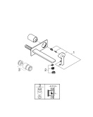 Внешняя часть смесителя для раковины GROHE Lineare, L-Size, хром (23444001)