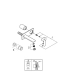 Внешняя часть смесителя для раковины GROHE Lineare, M-Size, хром (19409001)