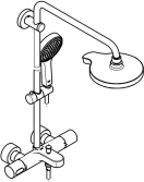 Душевая система GROHE Power&Soul 190 с термостатом для ванны, хром (27913000)