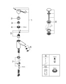 Смеситель для раковины GROHE Eurosmart, S-size, хром (23982003)