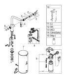 Комплект для кухни GROHE Red Duo с L-образным смесителем, бойлером L-Size и фильтром, хром (30325001)