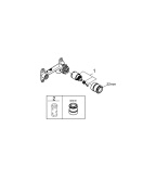 Встраиваемая часть однорычажного смесителя для раковины GROHE на 2 отверстия (32635000)