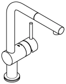 Смеситель для кухни GROHE Minta Touch сенсорный с вытяжным изливом, хром (31360001)