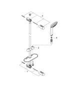 Готовый комплект для ванной комнаты GROHE Eurostyle, белая луна (NB0019)