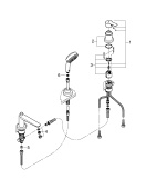 Смеситель для ванны GROHE BauEdge, хром (2511700A)