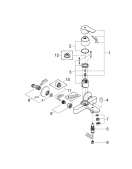 Смеситель для ванны GROHE BauEdge, хром (23334000/U1), уцененный товар
