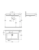 Мини-раковина GROHE Cube Ceramic 45 см, альпин-белый (3948300H)