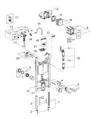 Комплект инсталляции для унитаза GROHE Rapid SL 4 в 1 с панелью смыва Nova Cosmopolitan, хром (38813001)