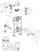 Система инсталляции для унитаза GROHE Rapid SL (38587000)