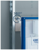 Комплект инсталляции GROHE Rapid SL комплект 3 в 1 для подвесного унитаза с панелью смыва (39503000)