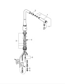Смеситель для кухни GROHE Zedra SmartControl с вытяжным изливом, хром (31593002)