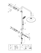 Душевая система GROHE Euphoria 260 с термостатом для ванны, хром (NB0053)