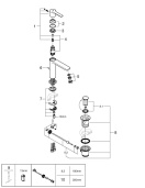 Смеситель для раковины GROHE Lineare, S-Size, хром (32114001)