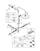 Душевая система GROHE Vitalio Joy 310 с термостатом для душа, хром (26400001)