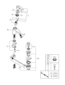 Смеситель для раковины GROHE Start QuickFix с донным клапаном, S-size, хром (32559001)
