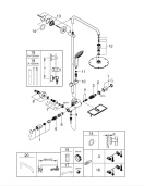 Душевая система GROHE Euphoria System 210 с термостатом для душа, хром (26363000)