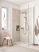 Душевая система GROHE Vitalio Start System 250 Cube Flex с переключателем потоков, хром (26698000)