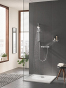 Душевой гарнитур GROHE Tempesta Cosmopolitan 100, 2 режима струи, душевая штанга 600 мм, хром (27578002/U), уцененный товар