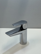 Смеситель для раковины GROHE BauEdge с ограничителем температуры и рычажным донным клапаном, M-Size, хром (23758001/U), уцененный товар