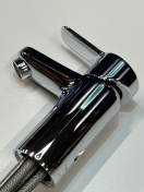 Смеситель для раковины GROHE BauEdge с цепочкой и гигиеническим душем, S-Size, хром (23757000/U), уцененный товар