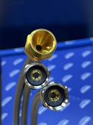 Смеситель для раковины GROHE BauEdge с цепочкой и гигиеническим душем, S-Size, хром (23757000/U), уцененный товар