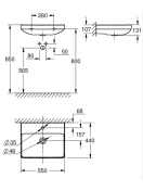 Раковина подвесная GROHE Euro Ceramic 55 см, альпин-белый (102433SH00)