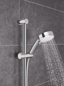 Душевой гарнитур GROHE Tempesta Cosmopolitan 100, 4 режима струи, душевая штанга 600 мм, 9,5 л/мин, хром (27787002)