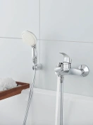 Ручной душ GROHE Tempesta 100, 2 режима, хром/серый (27597001)
