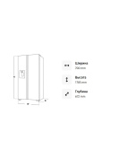 Холодильник Samsung RT42CG6420S9WT с верхней морозильной камерой, 411 л
