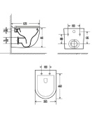 Комплект инсталляции GROHE 38775001 с унитазом AQUAme AQM2006 и сиденьем с микролифтом (NW0170/S)
