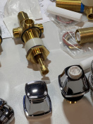 Смеситель для ванны GROHE Grandera двухвентильный, на 5 отверстий, на край ванны, хром (19919000/UB), уцененный товар