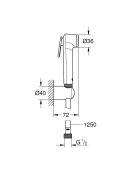 Комплект GROHE BauEdge с монтажной частью и гигиеническим душем Tempesta-F Trigger Spray 30, хром (NH0009)